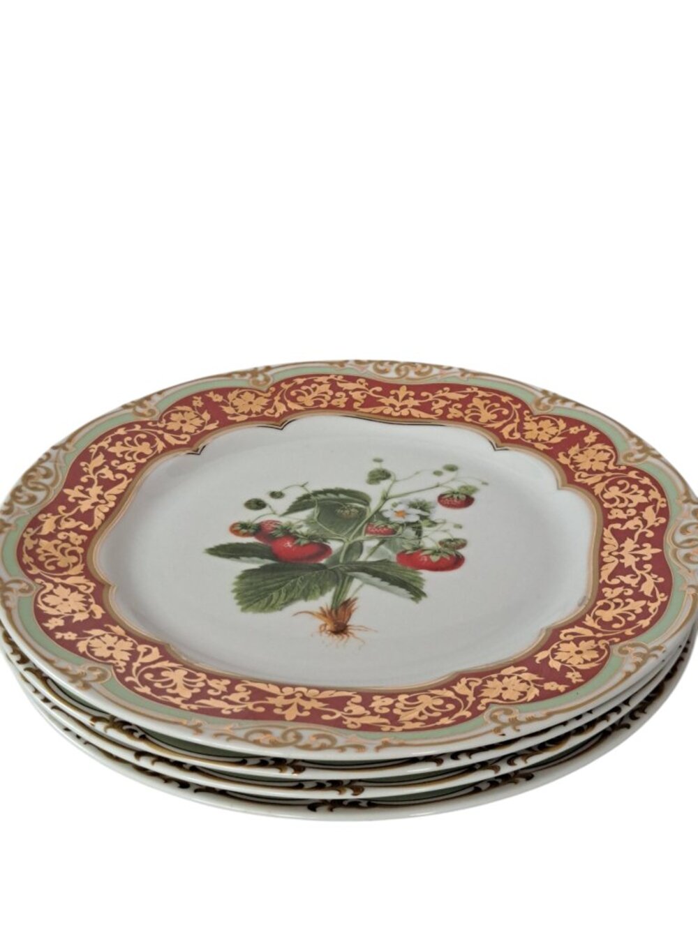 Andrea By Sadek Honore WINTERTHUR Four Salad Plates 8.25" - Picture 6 of 14